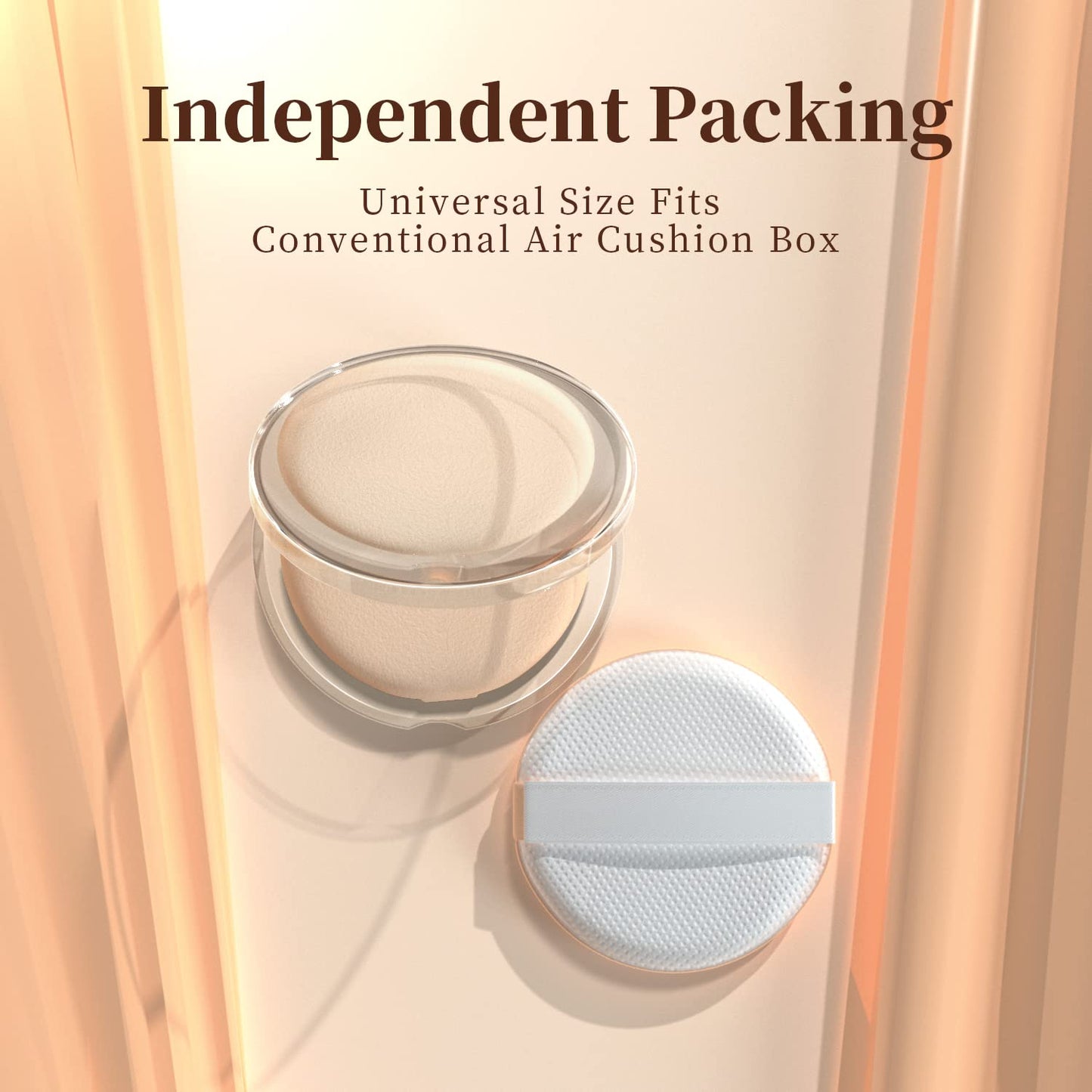 MOHOPE 8Pcs Air Cushion Makeup Puffs for Foundation with Portable Box, No Latex Blending Sponge for Liquid, Cream, Foundation and Powder, Teardrop