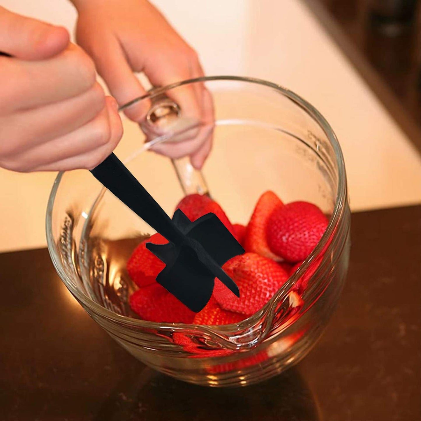 5-Blade Meat Chopper โ Heat-Resistant Nylon Masher for Ground Beef, Turkey, Hamburger & More, Non-Scratch Kitchen Utensil