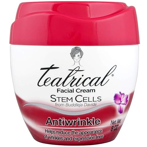TEATRICAL Anti-Wrinkle Cream with Buddleja Davidii Stem Cells, Floral, 8 Ounce