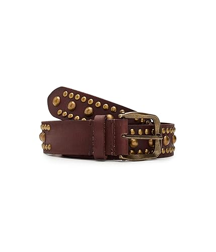 Free People Women's WTF Sola Stud Belt, Cognac, S/M