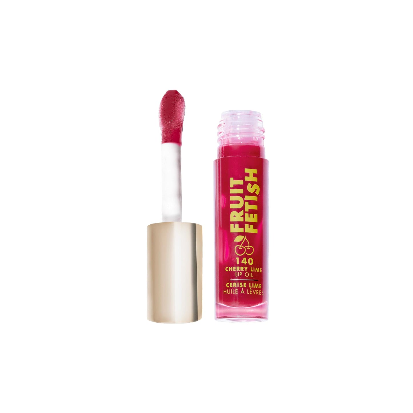 Milani Fruit Fetish Lip Oil, Tinted Lip Gloss & Hydrating Lip Oil Treatment, Moisturizing Non Sticky Clear Shine, High Shine Lip Balm for Dry Lips