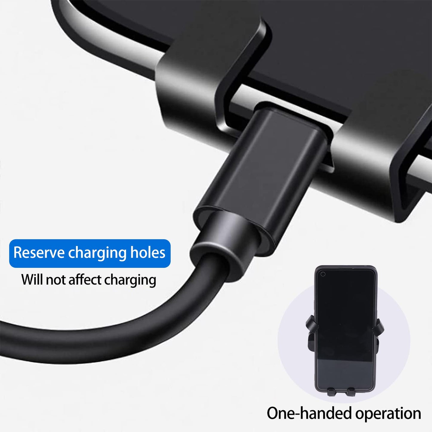 Daeiclru Cell Phone Holder Compatible with Jaguar F-Type 2013-2025, Car Central Control Armrest Phone Mount, Auto Mobile Phone Holder Accessories…