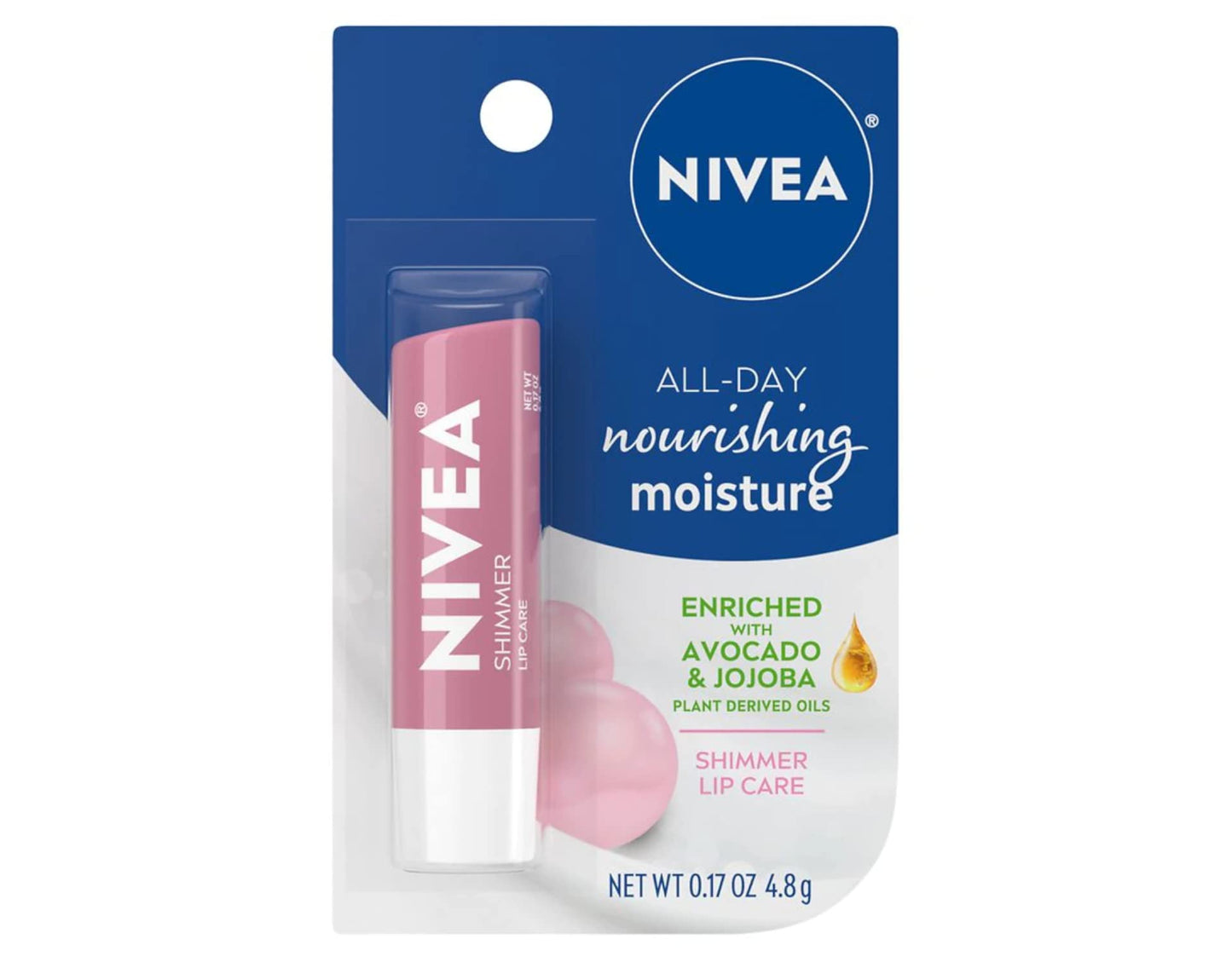 NIVEA Shimmer Radiant Lip Care 0.17 oz (Pack of 12)