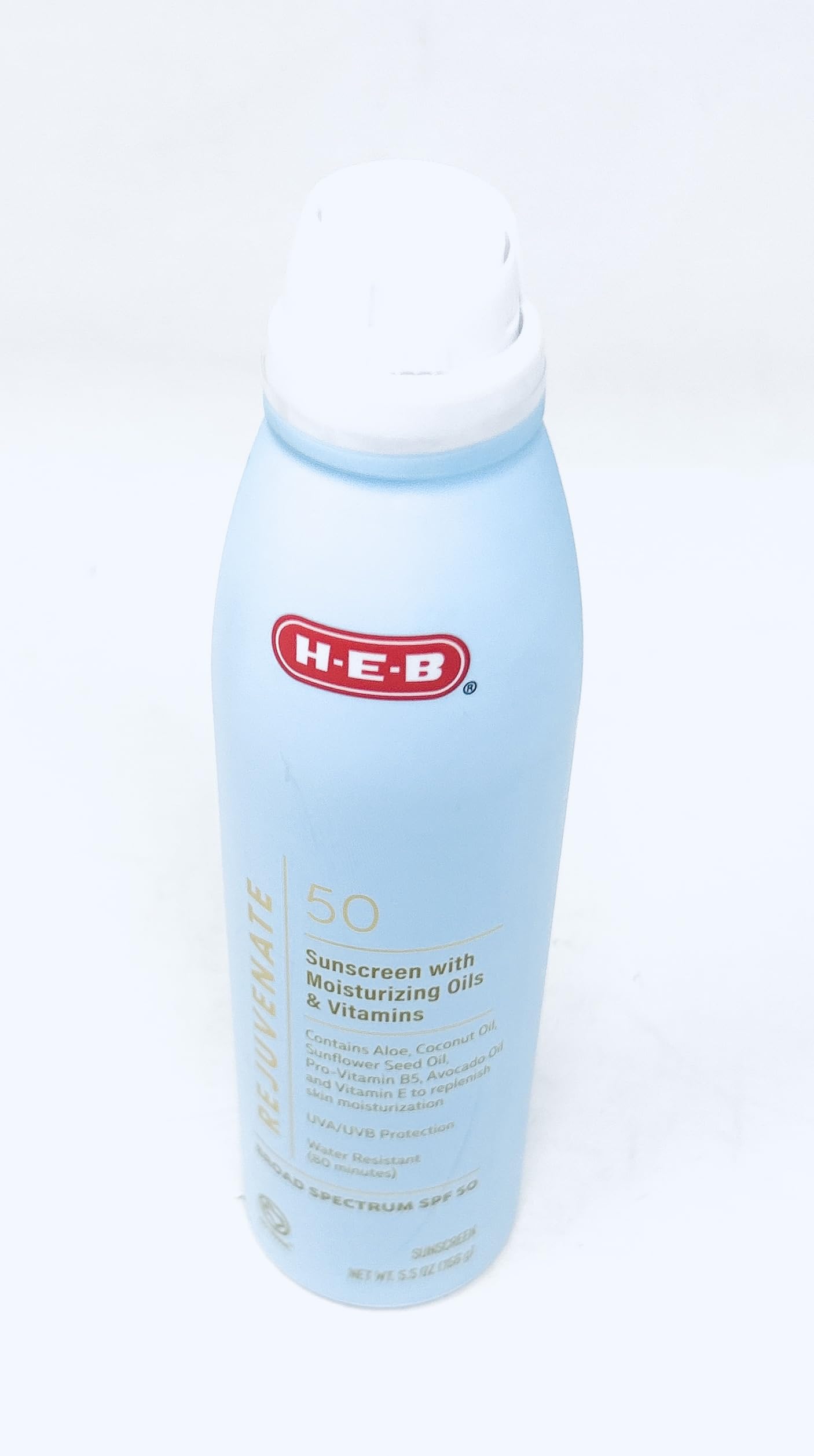 Rejuvenate Sunscreen Spray with Moisturizing Oils & Vitamins SPF 50-5.5oz - 1 bottle - made in the USA