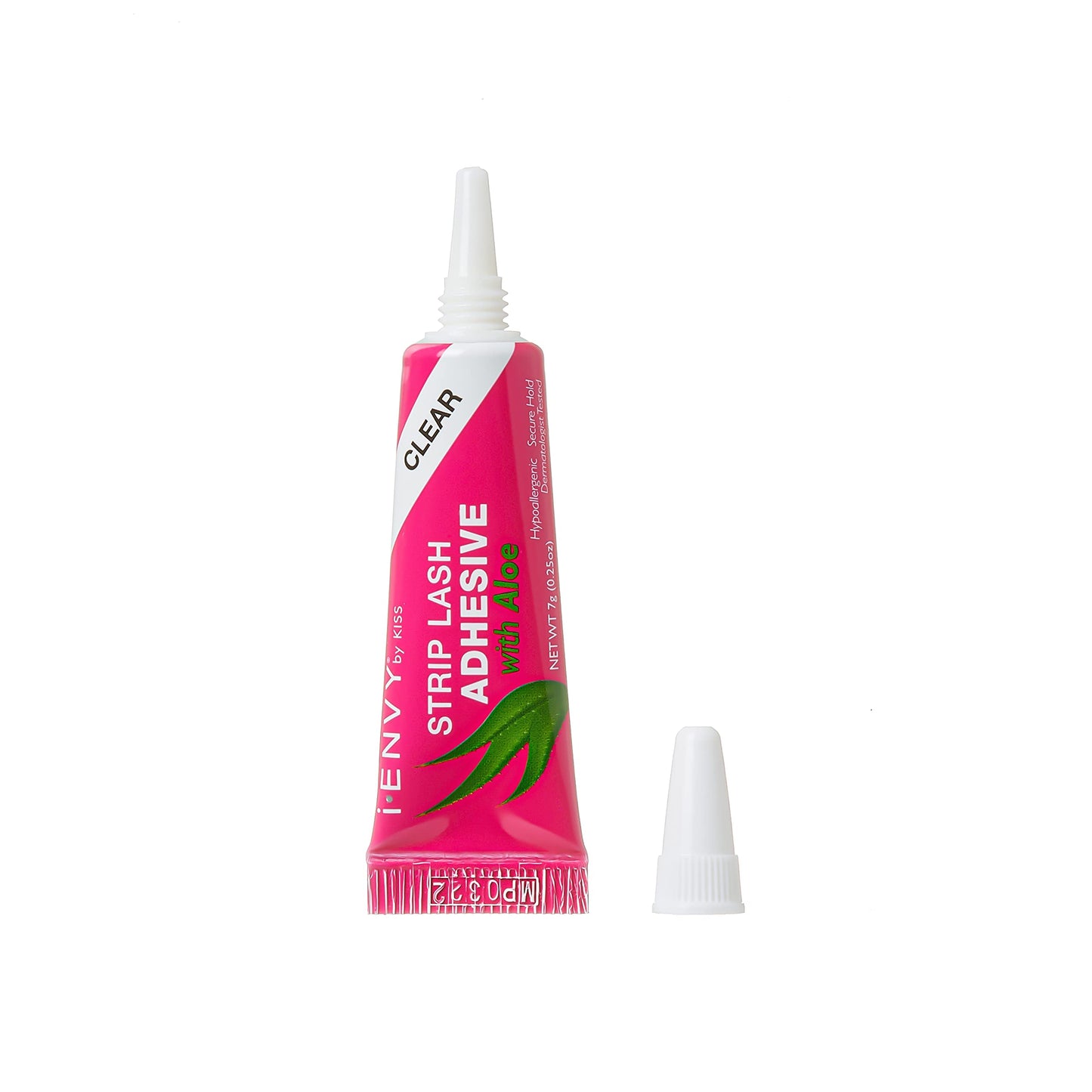 Kiss I Envy Clear 04 Eyelash Adhesive Strip with Alo 0.25 Ounce (7ml) (6 Pack)