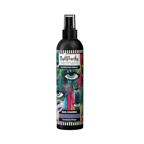 Dollylocks Sea Salt Texture Spray | Plant-Based, Vegan, Residue-Free | Tighten Locs Dreadlocks | Loose Hair Care | Nag Champa | 8oz