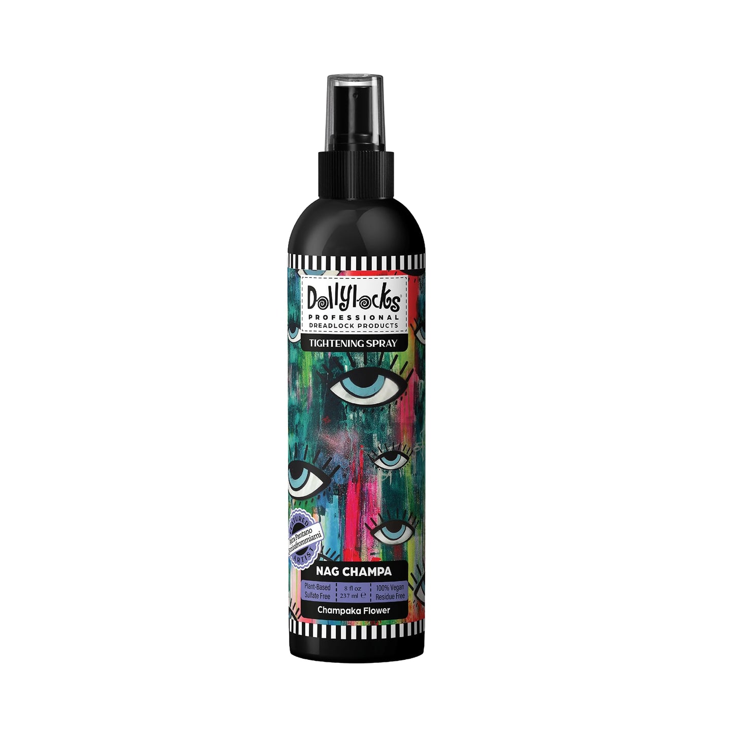 Dollylocks Sea Salt Texture Spray | Plant-Based, Vegan, Residue-Free | Tighten Locs Dreadlocks | Loose Hair Care | Nag Champa | 8oz