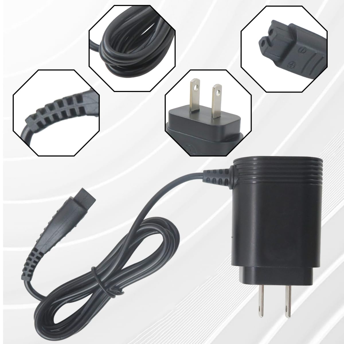 5.4V Replacement Charger Razor Charger Power Cable for Panasonic ES-LT3N-K, ES-LT41, ES-LT41-K, ES-LT51, ES-LT71, ES-LT71-S, ES-LT81, ES-LV50 Beauty and Personal Care LO MERECES