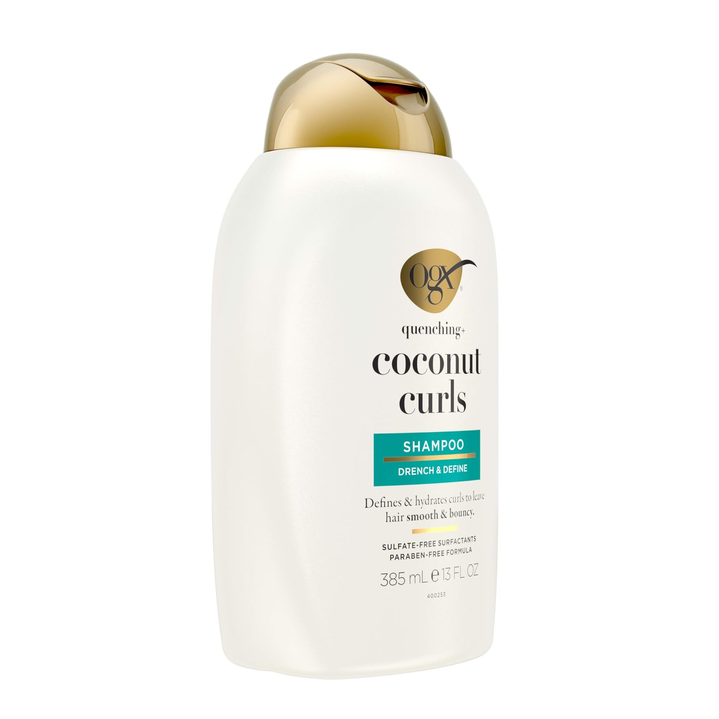 OGX Quenching + Coconut, Curl-Defining Shampoo, Hydrating & Nourishing Curly Hair Shampoo with Coconut Oil, Citrus Oil & Honey, Paraben, Sulfate-Free Beauty and Personal Care OGX