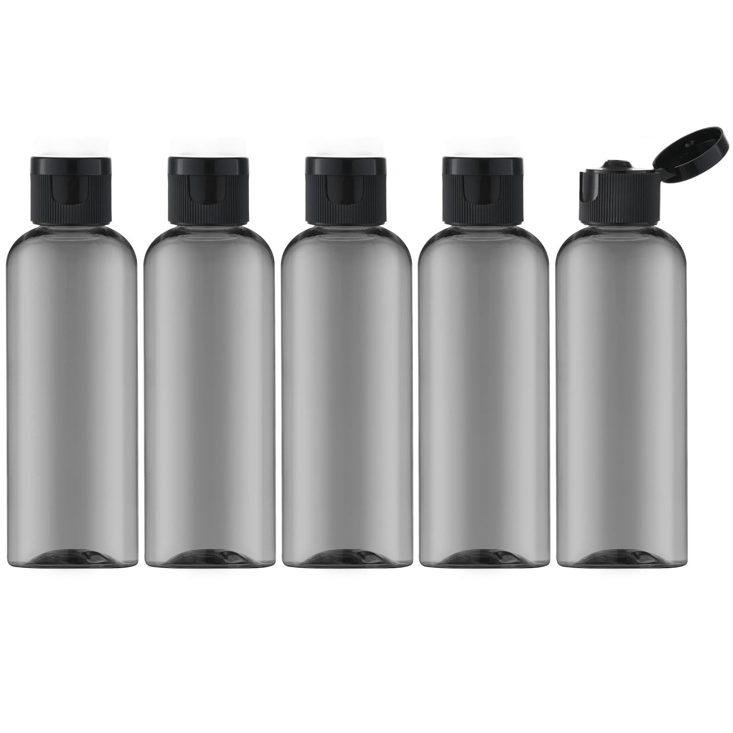 LISAPACK 3.4Oz Travel Bottles with Flip Cap (5 Pcs) Empty Dispenser Container for Travel Size Cosmetics (100ml, Purple) Beauty and Personal Care LISAPACK Default Title