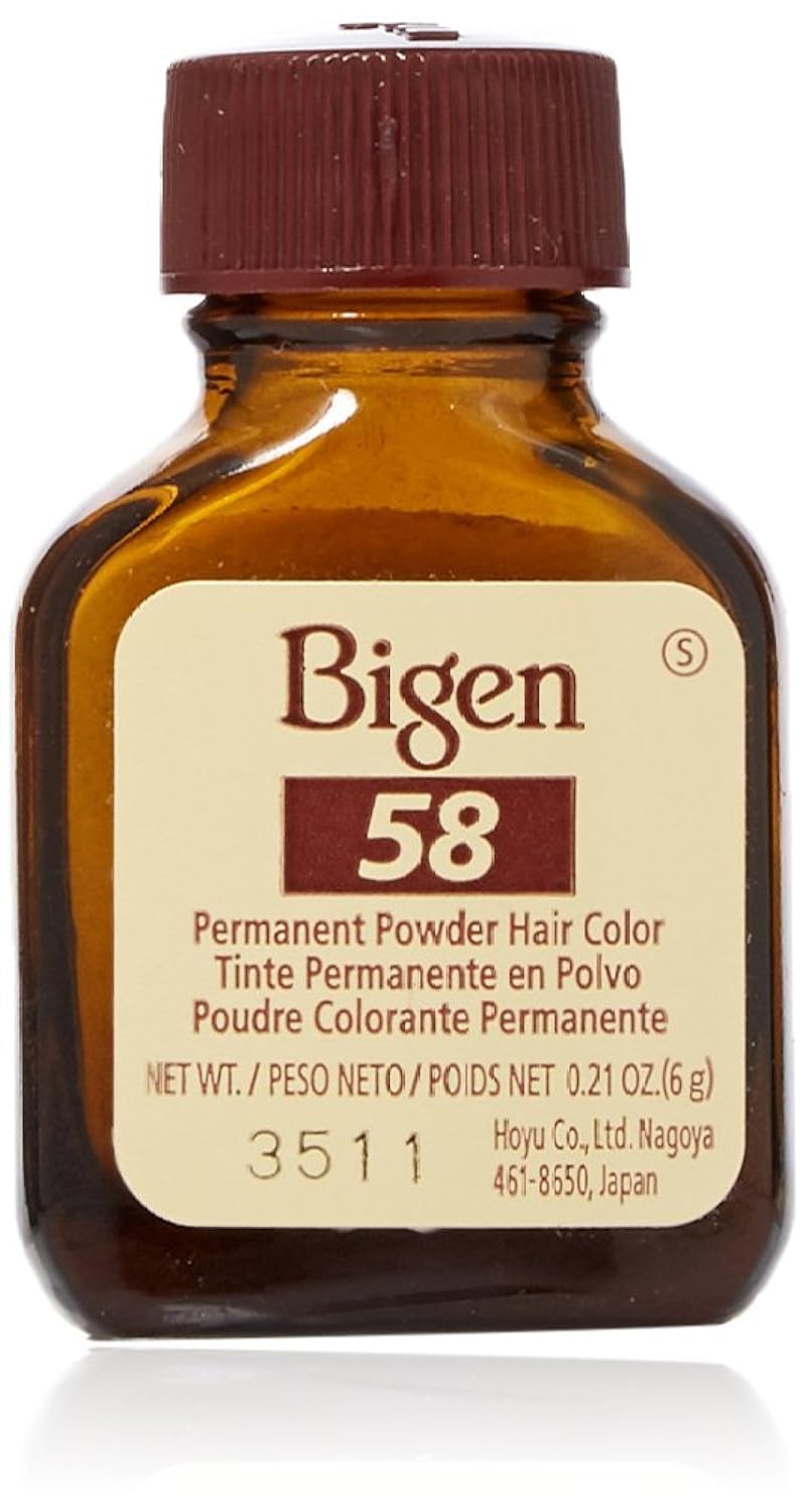 Bigen Hair Coor 58- Black Brown Noir Naturel, 0.21 oz