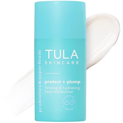 TULA Skin Care Protect + Plump Firming & Hydrating Face Moisturizer - Skincare-First, Daily Ageless Moisturizer, Minimizes the Look of Wrinkles & Fine