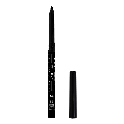 Sorme Cosmetics Truline Mechanical Eyeliner Pencil in Black (0.1oz) | Waterproof and Smudgeproof Black Gel Eyeliner for Women and Men | Enriched