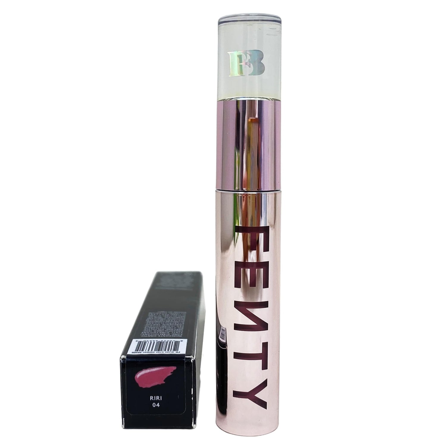 FENTY BEAUTY Icon Velvet Liquid Lipstick - 04 Riri (Rose Mauve Nude), 0.19 oz / 5.5 g