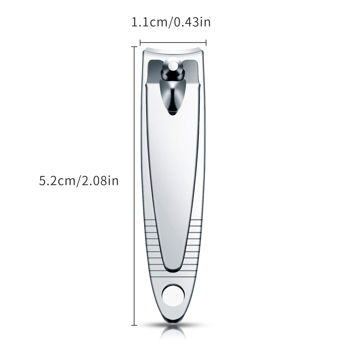 32 Pieces Stainless Steel Fingernail Nail Clipper Bulk Silver Portable Toenail Clippers Cutter Set