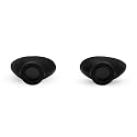 Super Sunnies Slim Flex Strapless UV Eye Protection, FDA Compliant, Individual Tanning Goggles Eyeshields (Black)