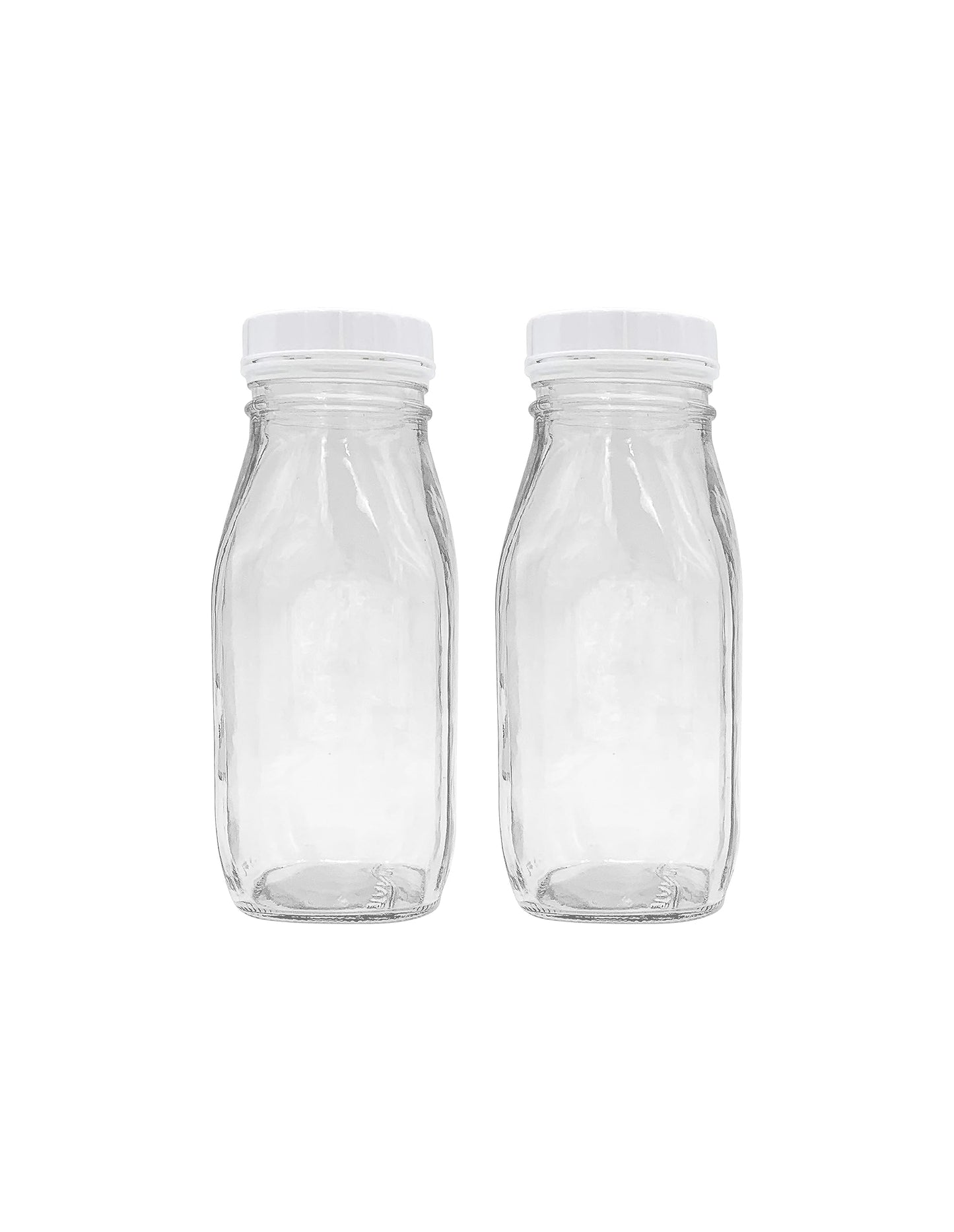 12 oz. Glass Bottle with Screw On Cap (2 pack)