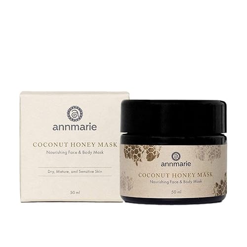 Annmarie Skin Care Coconut Honey Mask - With Extra Virgin Coconut Oil & Mountain Wildflower Honey, Moisturizing & Exfoliating Mask for Dull, Dry