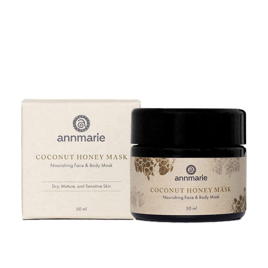 Annmarie Skin Care Coconut Honey Mask - With Extra Virgin Coconut Oil & Mountain Wildflower Honey, Moisturizing & Exfoliating Mask for Dull, Dry