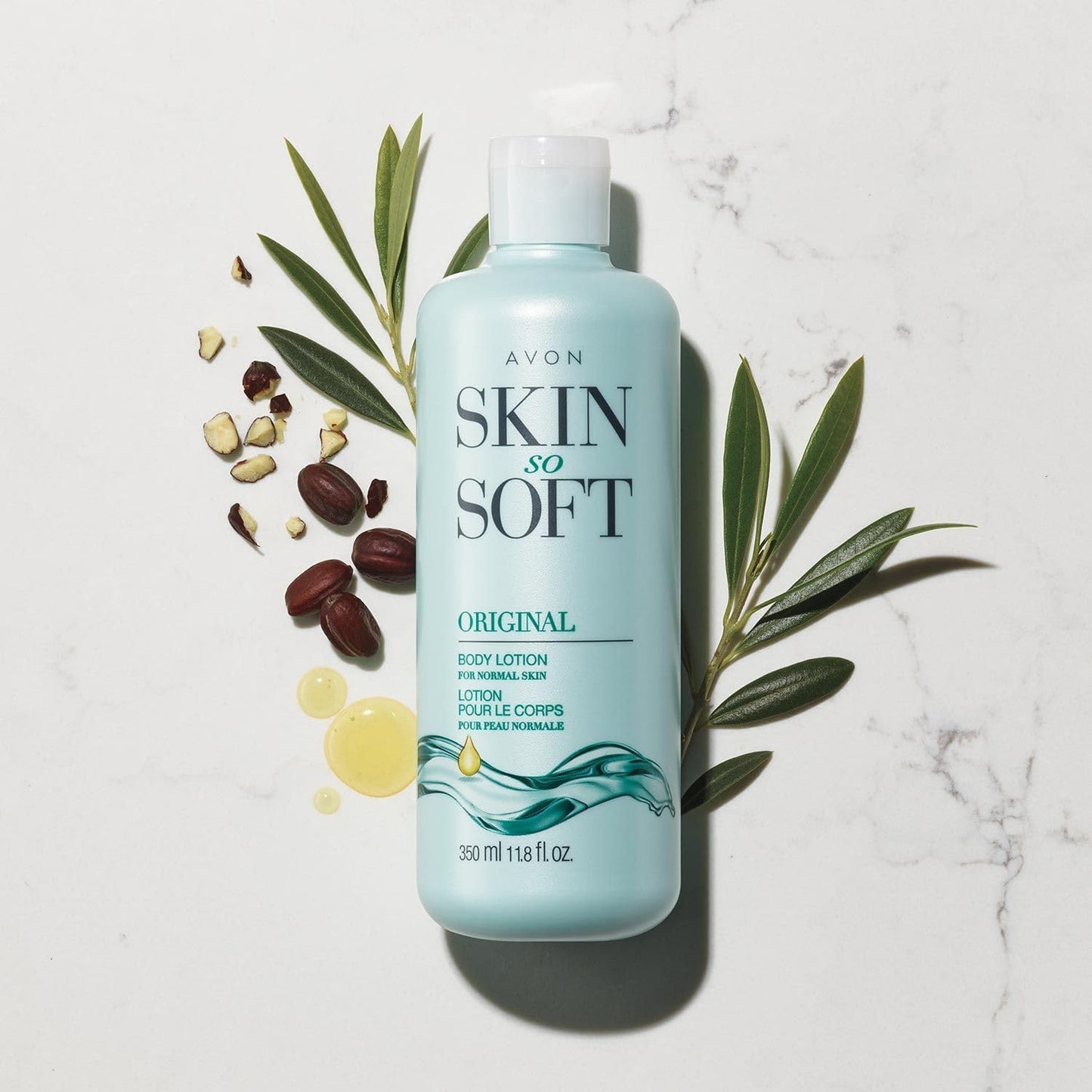 AVON Skin So Soft Original Body Lotion for Women, Paraben-Free Moisturizing Hand and Body Lotion for Dry Skin with Jojoba Oil, Non-Greasy Lightweight