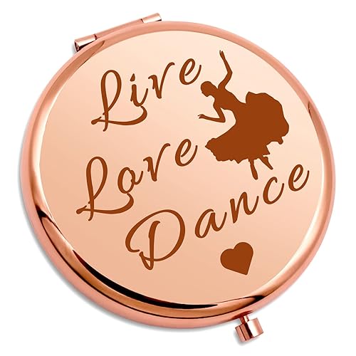 Dance Lover Gift Dance Teacher Gifts Compact Makeup Mirror Dance Gift for Ballet Girl Ballerina Dancer Daughter Graduation Birthday Gift Compact