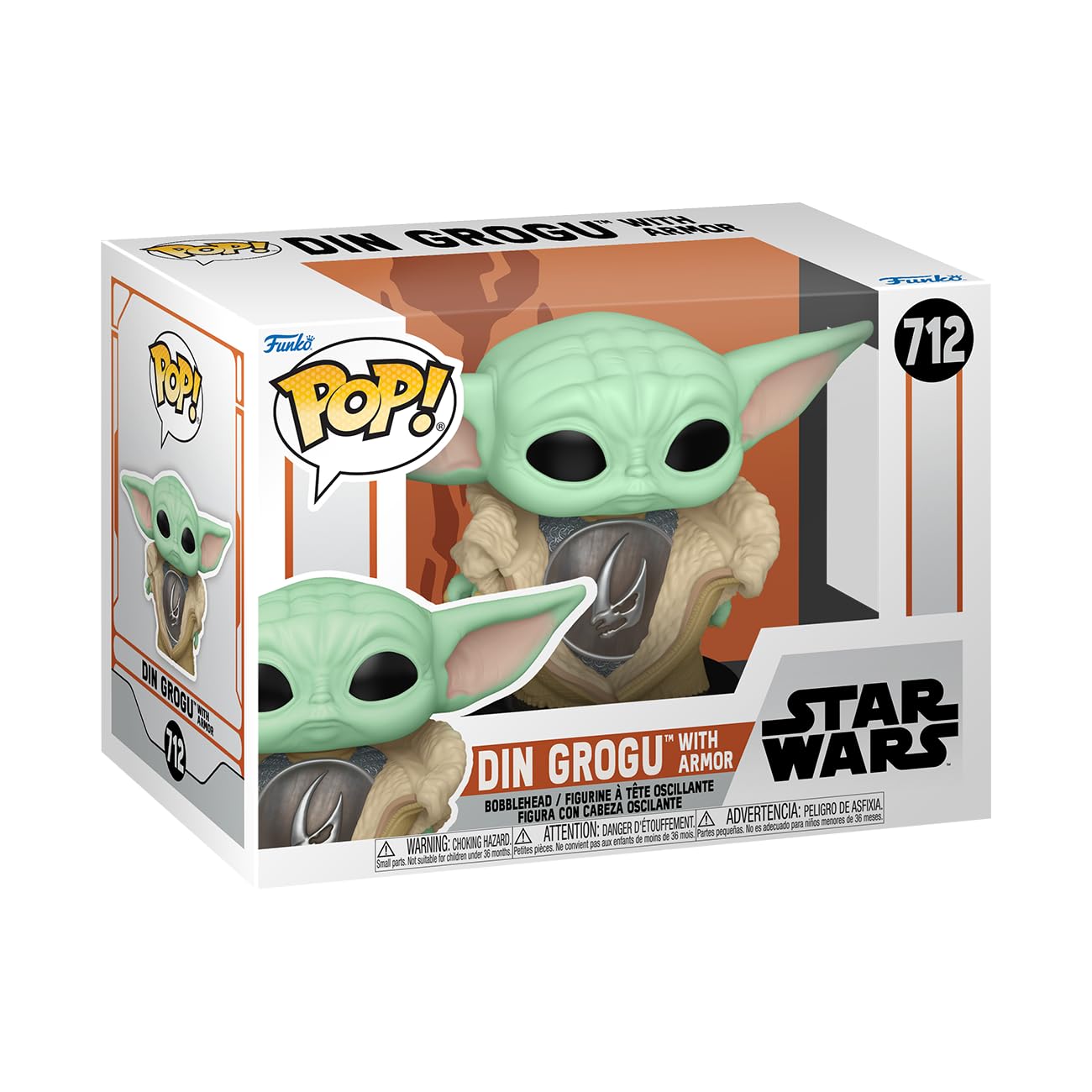 Funko POP! Star Wars: The Mandalorian - Din Grogu with Armor - The Child - Baby Yoda - Collectable Vinyl Figure - Gift Idea - Official Merchandise…