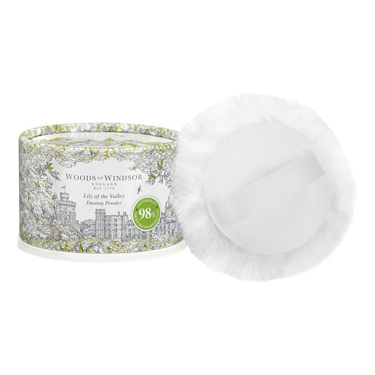 Woods Of Windsor Lily Of The Valley Body Dusting Powder With Puff for Women, 3.5 Ounce