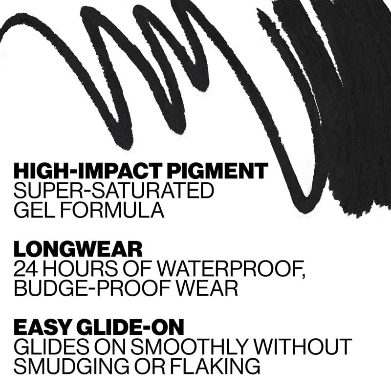 Smashbox Always On Gel Eye Liner | 24-Hour Waterproof Eye Liner Pencil | Long Lasting with Pigment-Rich Formula, 0.04 Ounce, Brewed