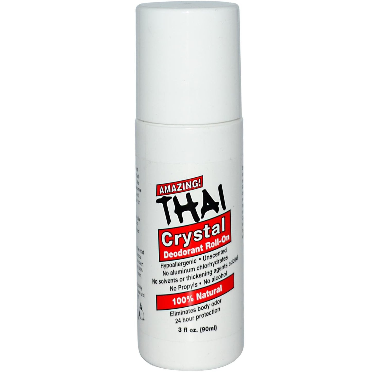 Thai Crystal Deodorant Stone All Natural Roll-On Deodorant For Body, Face and Feet -- Unscented, Aluminum Free & Organic With No Aluminum, Solvents Beauty and Personal Care Thai Deodorant Stone