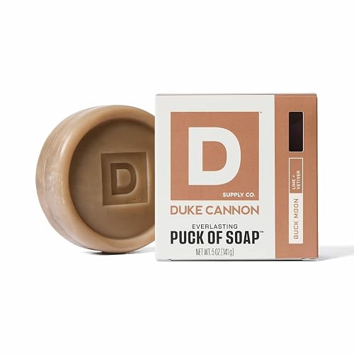 Duke Cannon Supply Co. Bar Soap Puck - Men's Rounded Bar Soap with Masculine Scents - Disc-Shaped Mens Soap - Hydrating & Deep Cleaning - All Skin