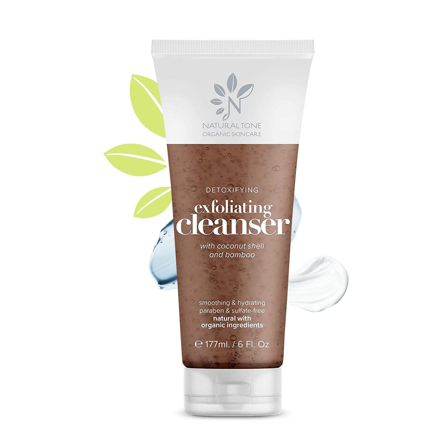 Natural Tone Organic Skincare Detoxifying Exfoliating Cleanser 6oz
