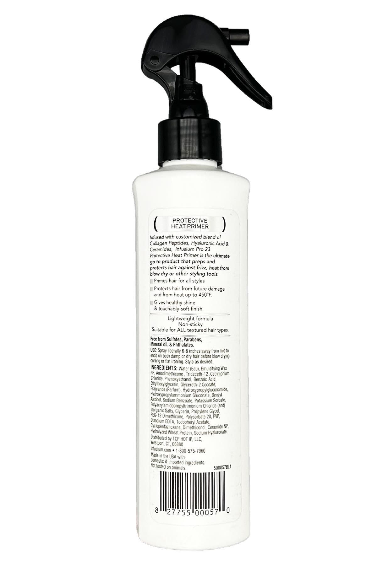 INFUSIUM 23 Protective Heat Primer with Collagen Peptides, Hyaluronic Acid, and Ceramides - 8oz., White