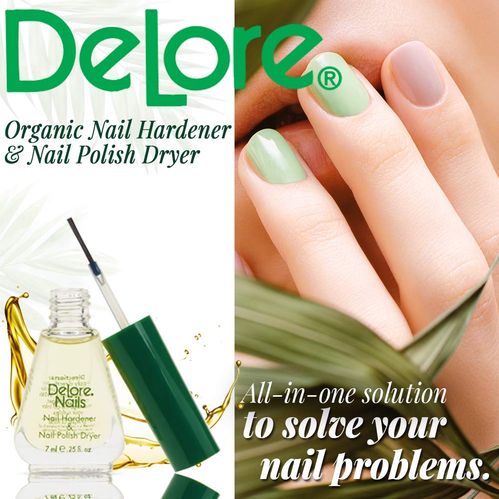 Delore for Nails Hardener and Nail Polish Dryer, .25-Ounce (Pack of 2)