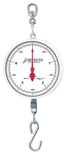 Detecto MCS-40H Hanging Dial Scale, 40 lb. Capacity, Hook