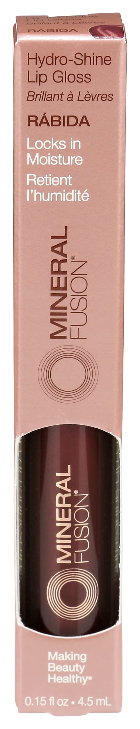 Mineral Fusion, HydroShine Lip Gloss s, Rabida, 0.15 Ounce