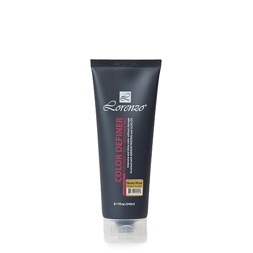 L Lorenzo Color Definer Cellophane 8.11fl.oz/240ml | Peroxide & Ammonia Free | Glossy hair Brilliant color without Damaged Hair | Stain Remover Inside