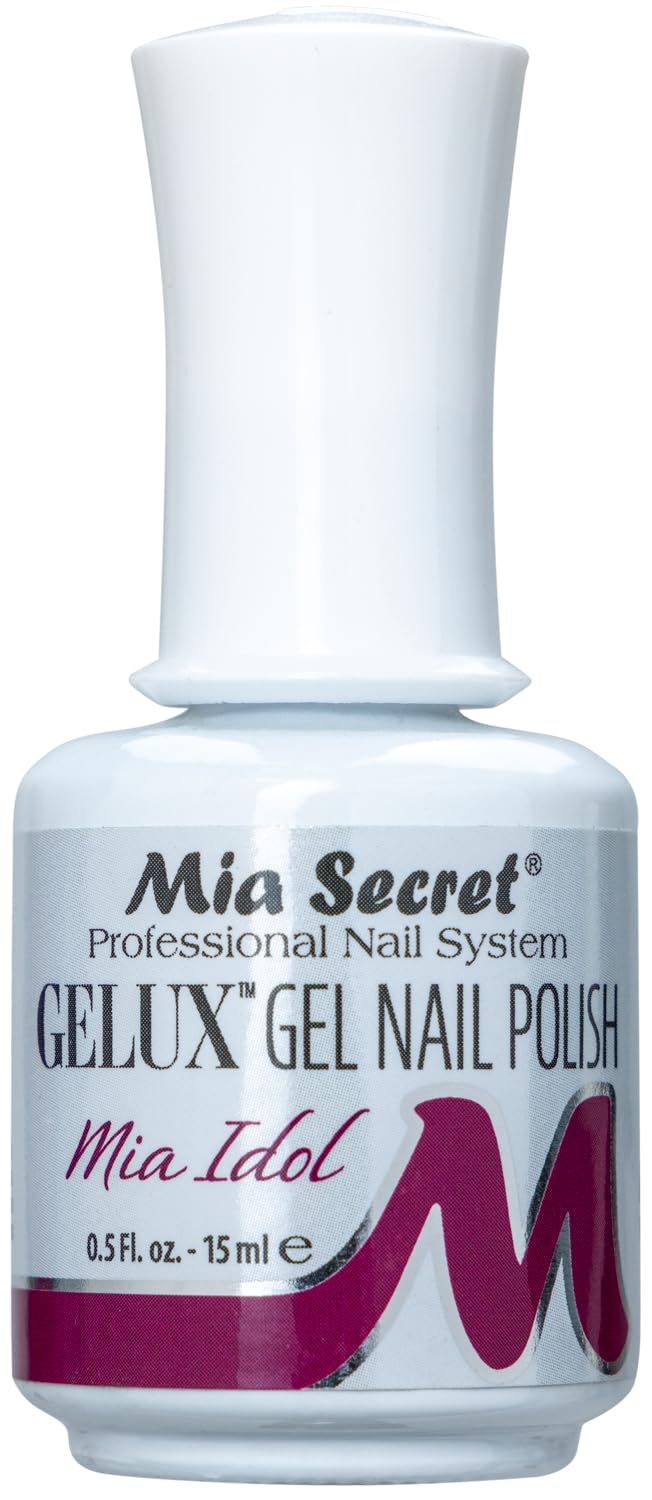 Mia Secret Gelux Soak-off gel nail polish color Mia Idol - Gel polish cured with nail lamp - Esmaltes para uñas en gel de larga duración para lampara Beauty & Personal Care Mia Secret