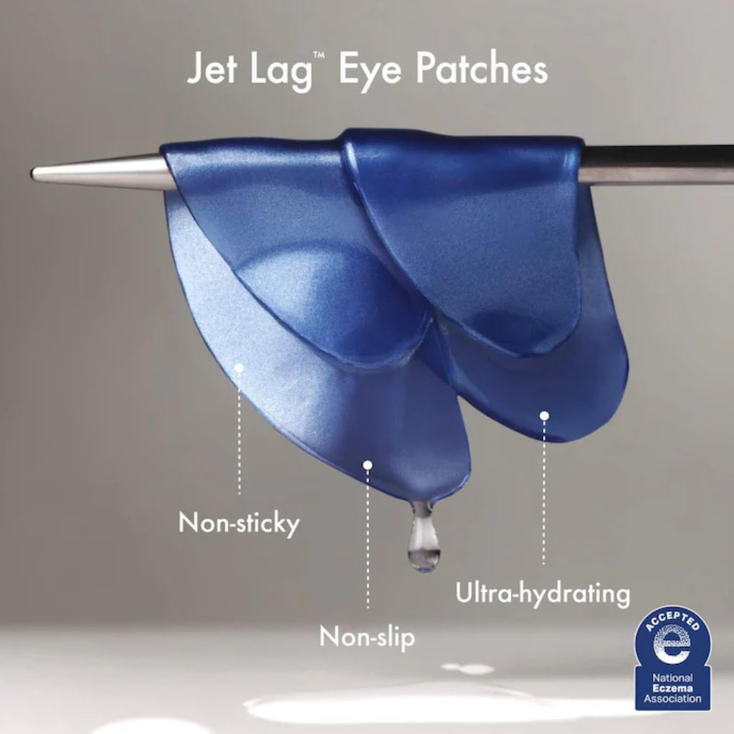 Summer Fridays Jet Lag Hydrating Eye Patches - De-puffing Hydrogel Under Eye Masks with Hyaluronic Acid, Caffeine + Peptides - Soothing + Refreshing