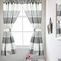 Popular Bath 865813 Modern LINE, Window Curtain, Grey