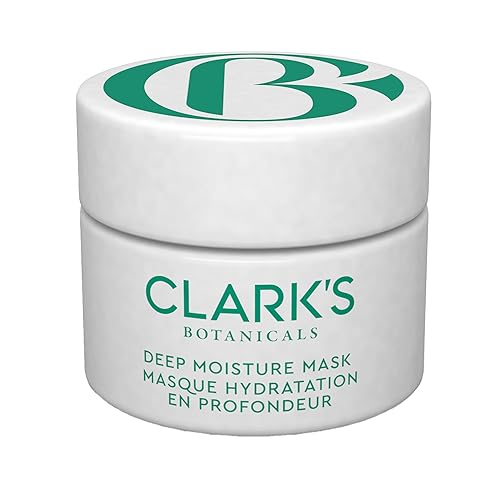 Clark's Botanicals Deep Moisture Mask, Target Dryness, Redness & Inflammation, Stimulate Collagen Production, All Skin Types, 2-in-1 Moisturizer