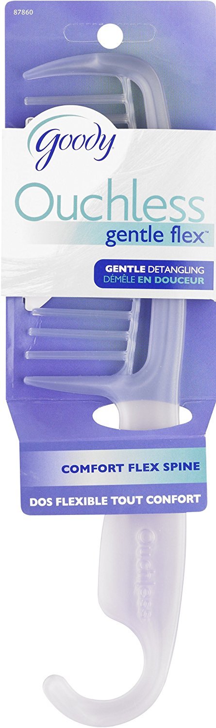Goody Ouchless Shower Comb, All-Purpose Detangling Comb for Knots & Tangles, Pain-Free Detangler for Wet or Dry Hair, For Women, Men, Boys, and Girls