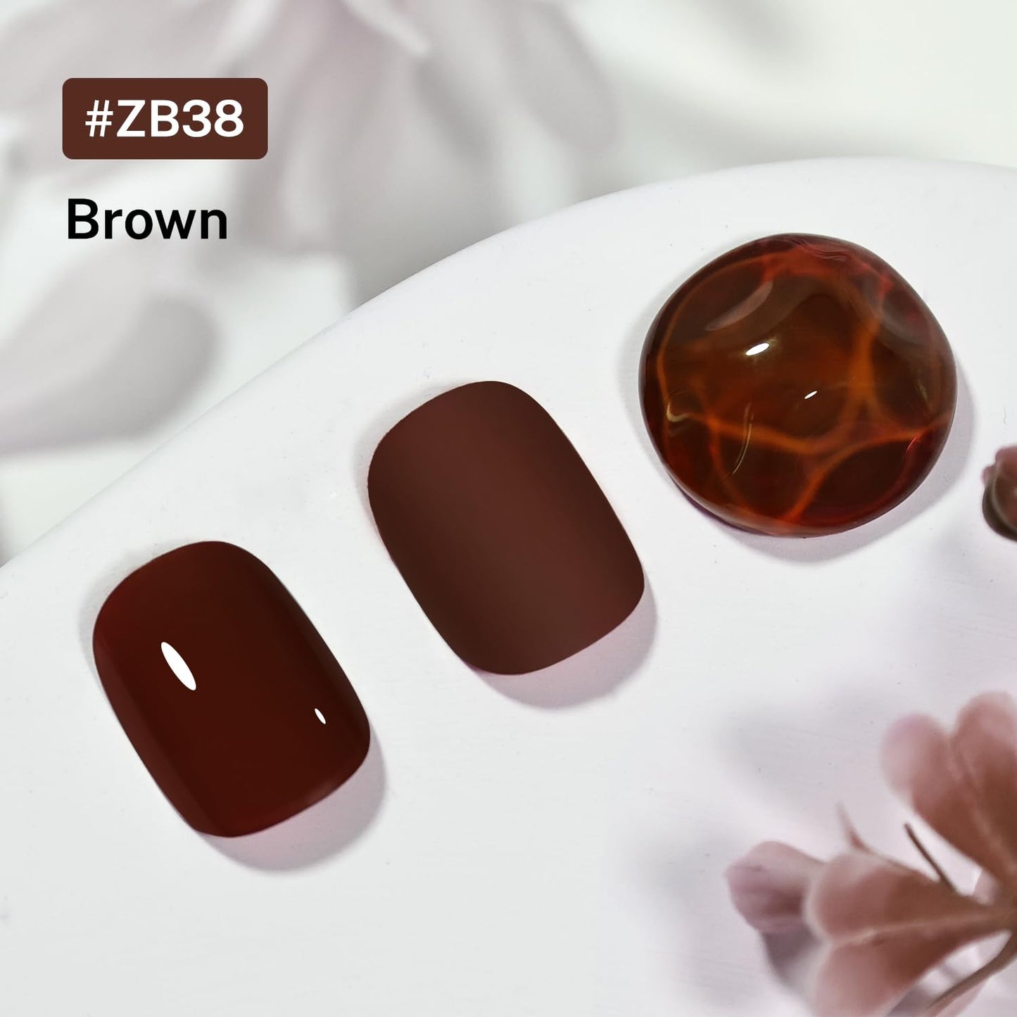 OpenLive 16.5ml Brown Nail Polish Large Volume Quick Drying Nail Polish, Fast Drying and Long Lasting Color Nail Art DIY Home Manicure Gift for Women Beauty and Personal Care OpenLive