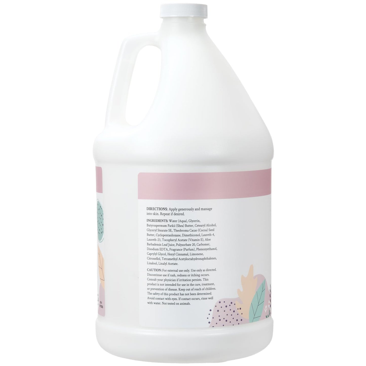 Ginger Lily Farms Botanicals Soothing Butter Lotion for Dry Skin, 100% Vegan & Cruelty-Free, Whispering Rose Scent, 1 Gallon (128 fl oz) Refill