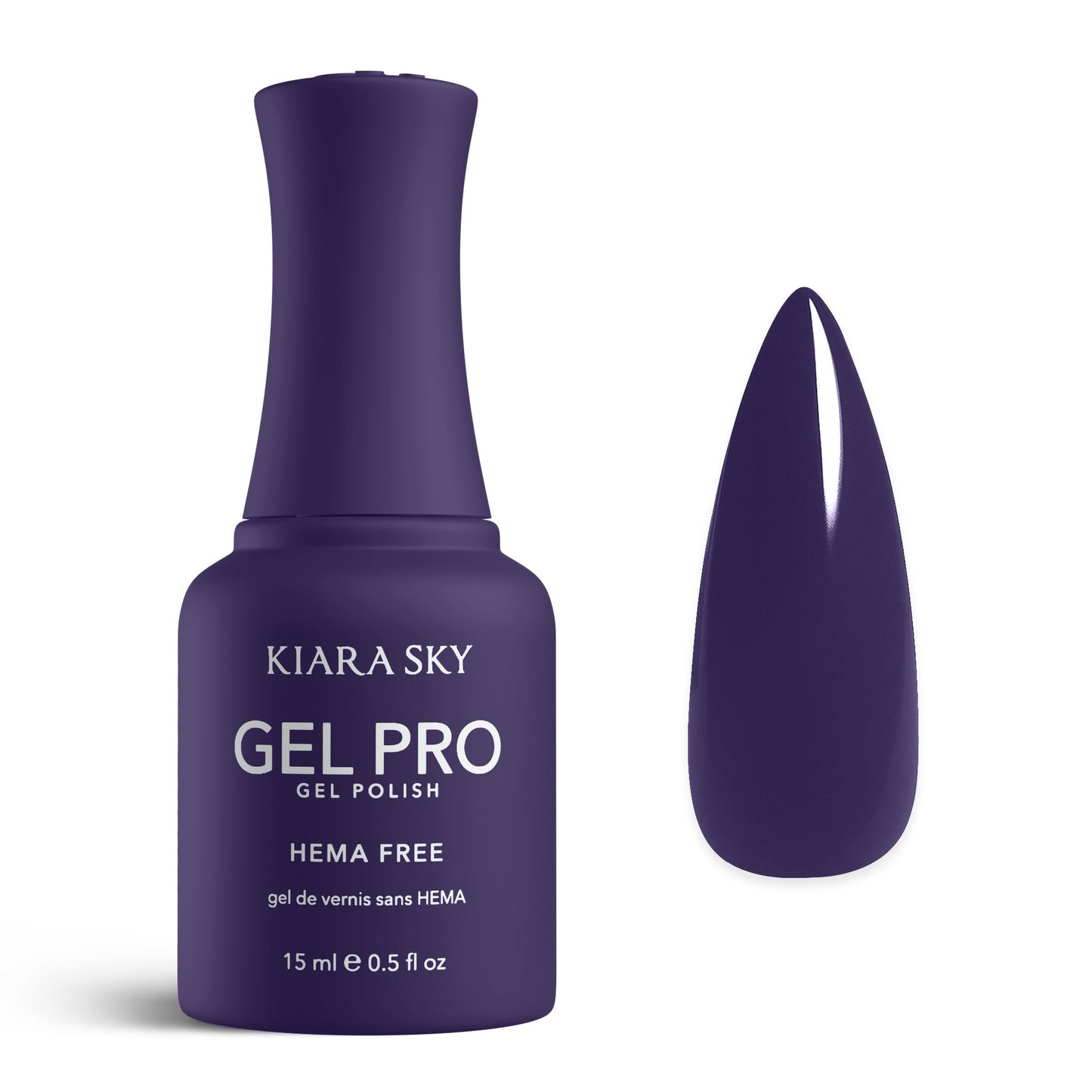 KIARA SKY Gel Pro HEMA-Free Gel Nail Polish | Full Coverage, 28+ Day Wear, Self-Leveling, UV/LED Soak-Off, 0.5 fl oz | Navy-Gate Life #134 Beauty & Personal Care KIARA SKY