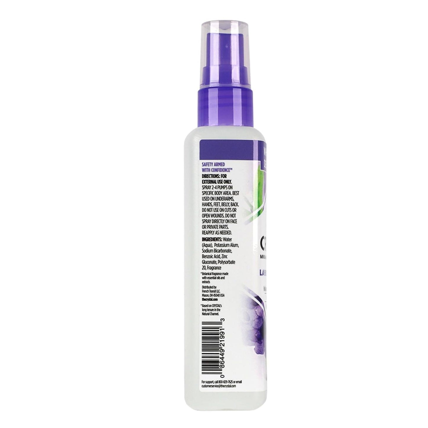Crystal Essence Mineral Deodorant Body Spray Lavendar & White Tea, All Over Body Deodorant, 4 oz Beauty and Personal Care Crystal Essence