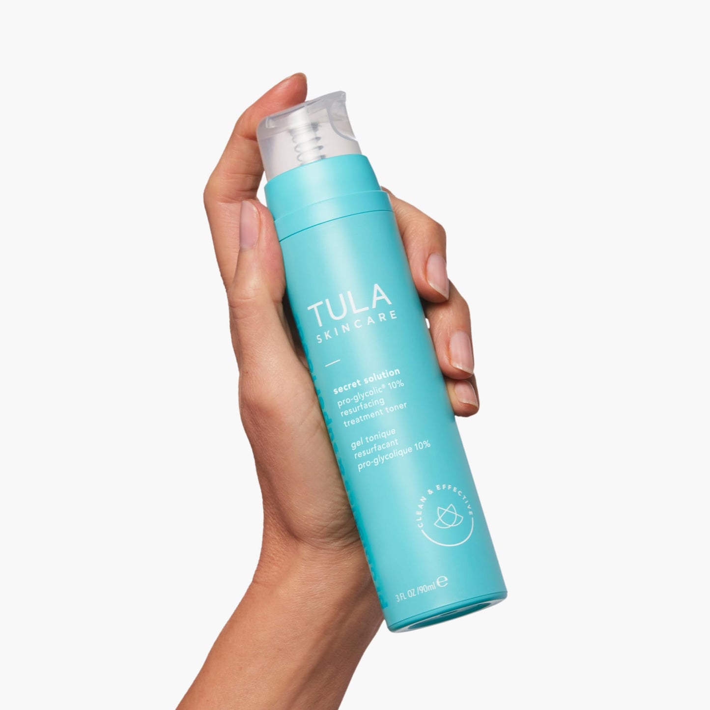 TULA Skin Care Secret Solution Pro-Glycolic 10% pH Resurfacing Toner - Face Toner to Gently Exfoliate and Hydrate Skin, with Proprietary Blend