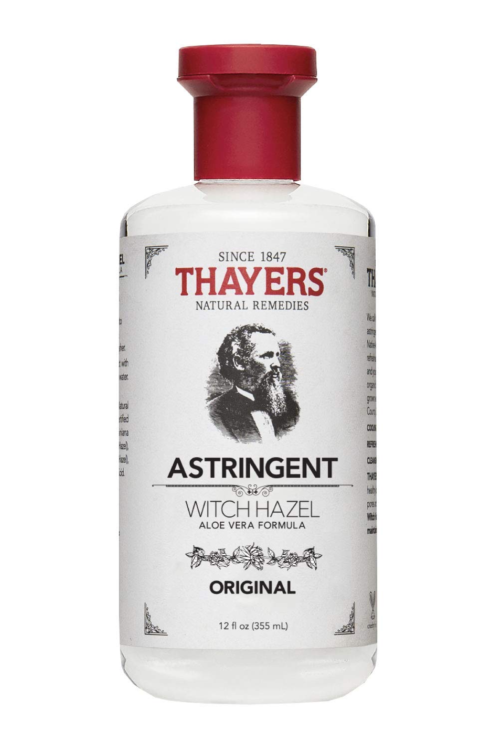 THAYERS WITCH HAZEL,W/ALOE VERA, 12 FZ