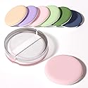 MOHOPE 8Pcs Air Cushion Makeup Sponges for Foundation with Portable Box | Latex-Free Blending Sponge for Liquid, Cream, Foundation and Powder | Round