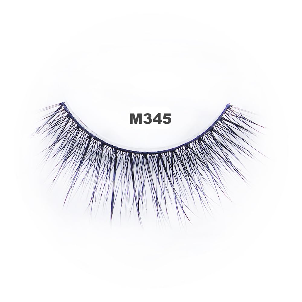 "4 Pairs" of Miss 3D Volume Tapered False Eyelash Extension M345