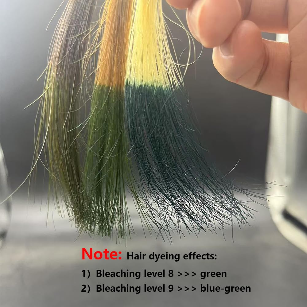 YSNSTYLE-PureStyle 3.4 fl oz(100ml) Hair Color Cream, Ammonia-Low Permanent Hair Dye with Nourishing, Green Long-Lasting Fade-Resistant Color, At-Home